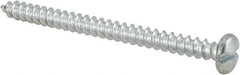 Value Collection - #10 Pan Head Slotted Sheet Metal Screw - Steel, 2-1/2" Length Under Head, Grade 2 - Eagle Tool & Supply