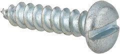 Value Collection - #12 Pan Head Slotted Sheet Metal Screw - Steel, 7/8" Length Under Head, Grade 2 - Eagle Tool & Supply
