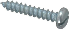 Value Collection - #12 Pan Head Slotted Sheet Metal Screw - Steel, 1-1/4" Length Under Head, Grade 2 - Eagle Tool & Supply