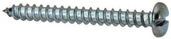 Value Collection - #12 Pan Head Slotted Sheet Metal Screw - Steel, 2" Length Under Head, Grade 2 - Eagle Tool & Supply