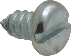 Value Collection - #14 Pan Head Slotted Sheet Metal Screw - Steel, 1/2" Length Under Head, Grade 2 - Eagle Tool & Supply