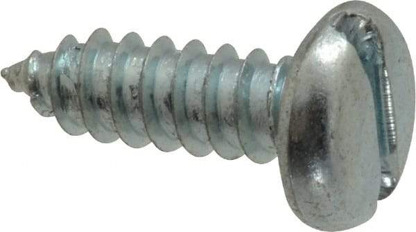 Value Collection - #14 Pan Head Slotted Sheet Metal Screw - Steel, 3/4" Length Under Head, Grade 2 - Eagle Tool & Supply
