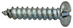 Value Collection - #14 Pan Head Slotted Sheet Metal Screw - Steel, 1-1/4" Length Under Head, Grade 2 - Eagle Tool & Supply