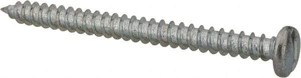 Value Collection - #14 Pan Head Slotted Sheet Metal Screw - Steel, 3" Length Under Head, Grade 2 - Eagle Tool & Supply