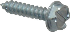 Value Collection - #6 Hex Washer Head Slotted Sheet Metal Screw - Steel, 5/8" Length Under Head, Grade 2 - Eagle Tool & Supply