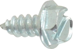 Value Collection - #8 Hex Washer Head Slotted Sheet Metal Screw - Steel, 3/8" Length Under Head, Grade 2 - Eagle Tool & Supply