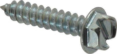 Value Collection - #8 Hex Washer Head Slotted Sheet Metal Screw - Steel, 3/4" Length Under Head, Grade 2 - Eagle Tool & Supply