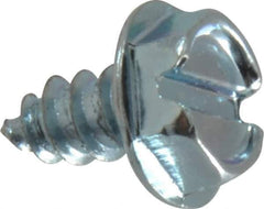 Value Collection - #10 Hex Washer Head Slotted Sheet Metal Screw - Steel, 3/8" Length Under Head, Grade 2 - Eagle Tool & Supply
