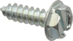 Value Collection - #10 Hex Washer Head Slotted Sheet Metal Screw - Steel, 5/8" Length Under Head, Grade 2 - Eagle Tool & Supply