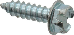 Value Collection - #12 Hex Washer Head Slotted Sheet Metal Screw - Steel, 3/4" Length Under Head, Grade 2 - Eagle Tool & Supply