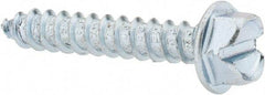 Value Collection - #14 Hex Washer Head Slotted Sheet Metal Screw - Steel, 1-1/2" Length Under Head, Grade 2 - Eagle Tool & Supply