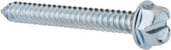 Value Collection - #14 Hex Washer Head Slotted Sheet Metal Screw - Steel, 2" Length Under Head, Grade 2 - Eagle Tool & Supply