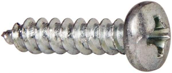 Value Collection - #6 Pan Head Phillips Sheet Metal Screw - Steel, 5/8" Length Under Head, Grade 2 - Eagle Tool & Supply