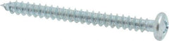 Value Collection - #6 Pan Head Phillips Sheet Metal Screw - Steel, 1-1/2" Length Under Head, Grade 2 - Eagle Tool & Supply
