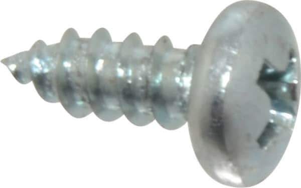 Value Collection - #7 Pan Head Phillips Sheet Metal Screw - Steel, 3/8" Length Under Head, Grade 2 - Eagle Tool & Supply