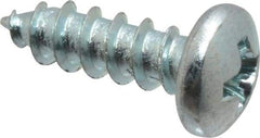 Value Collection - #7 Pan Head Phillips Sheet Metal Screw - Steel, 1/2" Length Under Head, Grade 2 - Eagle Tool & Supply