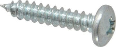 Value Collection - #7 Pan Head Phillips Sheet Metal Screw - Steel, 3/4" Length Under Head, Grade 2 - Eagle Tool & Supply