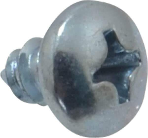 Value Collection - #8 Pan Head Phillips Sheet Metal Screw - Steel, 1/4" Length Under Head, Grade 2 - Eagle Tool & Supply