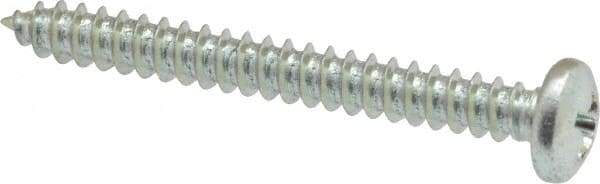 Value Collection - #8 Pan Head Phillips Sheet Metal Screw - Steel, 1-1/2" Length Under Head, Grade 2 - Eagle Tool & Supply