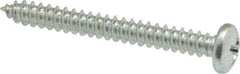 Value Collection - #8 Pan Head Phillips Sheet Metal Screw - Steel, 1-1/2" Length Under Head, Grade 2 - Eagle Tool & Supply