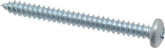 Value Collection - #8 Pan Head Phillips Sheet Metal Screw - Steel, 1-3/4" Length Under Head, Grade 2 - Eagle Tool & Supply