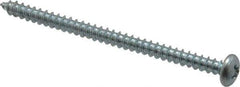 Value Collection - #8 Pan Head Phillips Sheet Metal Screw - Steel, 2-1/2" Length Under Head, Grade 2 - Eagle Tool & Supply