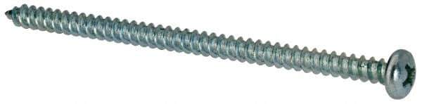 Value Collection - #8 Pan Head Phillips Sheet Metal Screw - Steel, 3" Length Under Head, Grade 2 - Eagle Tool & Supply