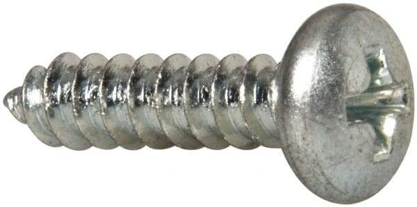 Value Collection - #10 Pan Head Phillips Sheet Metal Screw - Steel, 3/4" Length Under Head, Grade 2 - Eagle Tool & Supply
