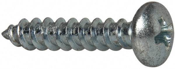 Value Collection - #10 Pan Head Phillips Sheet Metal Screw - Steel, 1" Length Under Head, Grade 2 - Eagle Tool & Supply