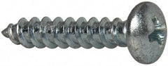 Value Collection - #10 Pan Head Phillips Sheet Metal Screw - Steel, 1" Length Under Head, Grade 2 - Eagle Tool & Supply