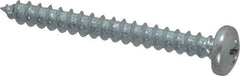 Value Collection - #10 Pan Head Phillips Sheet Metal Screw - Steel, 1-3/4" Length Under Head, Grade 2 - Eagle Tool & Supply