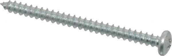 Value Collection - #10 Pan Head Phillips Sheet Metal Screw - Steel, 2-1/2" Length Under Head, Grade 2 - Eagle Tool & Supply