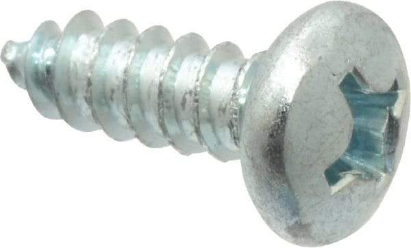 Value Collection - #12 Pan Head Phillips Sheet Metal Screw - Steel, 5/8" Length Under Head, Grade 2 - Eagle Tool & Supply