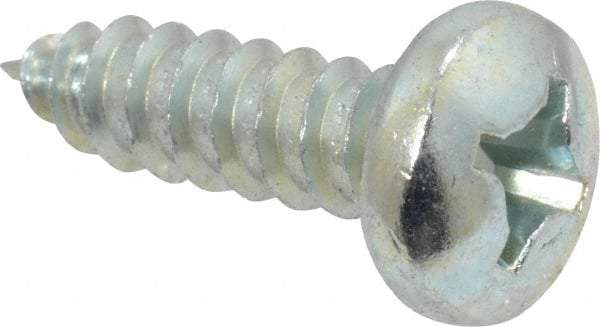 Value Collection - #12 Pan Head Phillips Sheet Metal Screw - Steel, 3/4" Length Under Head, Grade 2 - Eagle Tool & Supply