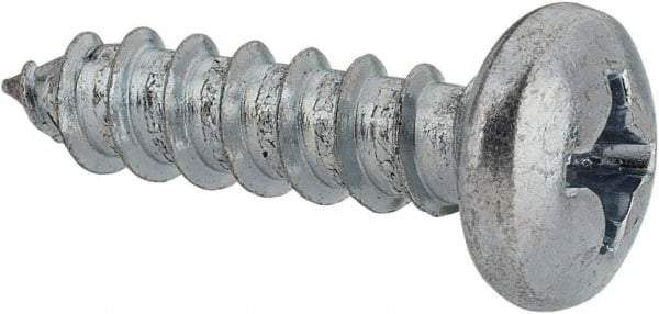 Value Collection - #12 Pan Head Phillips Sheet Metal Screw - Steel, 7/8" Length Under Head, Grade 2 - Eagle Tool & Supply