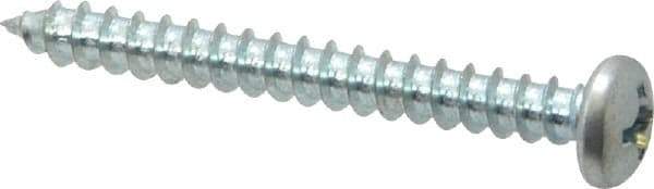 Value Collection - #12 Pan Head Phillips Sheet Metal Screw - Steel, 2" Length Under Head, Grade 2 - Eagle Tool & Supply