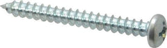 Value Collection - #12 Pan Head Phillips Sheet Metal Screw - Steel, 2" Length Under Head, Grade 2 - Eagle Tool & Supply