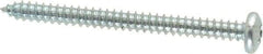 Value Collection - #12 Pan Head Phillips Sheet Metal Screw - Steel, 2-1/2" Length Under Head, Grade 2 - Eagle Tool & Supply