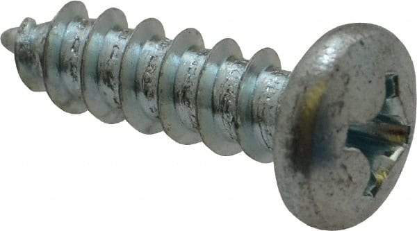 Value Collection - #14 Pan Head Phillips Sheet Metal Screw - Steel, 7/8" Length Under Head, Grade 2 - Eagle Tool & Supply