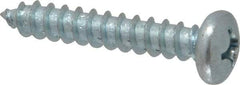 Value Collection - #14 Pan Head Phillips Sheet Metal Screw - Steel, 1-1/2" Length Under Head, Grade 2 - Eagle Tool & Supply