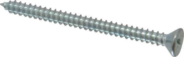 Value Collection - #6 Flat Head Phillips Sheet Metal Screw - Steel, 1-3/4" OAL, Grade 2 - Eagle Tool & Supply