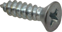 Value Collection - #8 Flat Head Phillips Sheet Metal Screw - Steel, 5/8" OAL, Grade 2 - Eagle Tool & Supply