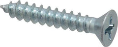 Value Collection - #8 Flat Head Phillips Sheet Metal Screw - Steel, 1" OAL, Grade 2 - Eagle Tool & Supply