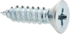 Value Collection - #10 Flat Head Phillips Sheet Metal Screw - Steel, 3/4" OAL, Grade 2 - Eagle Tool & Supply