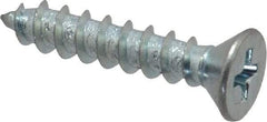 Value Collection - #10 Flat Head Phillips Sheet Metal Screw - Steel, 1" OAL, Grade 2 - Eagle Tool & Supply