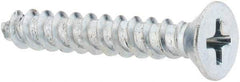 Value Collection - #10 Flat Head Phillips Sheet Metal Screw - Steel, 1-1/4" OAL, Grade 2 - Eagle Tool & Supply