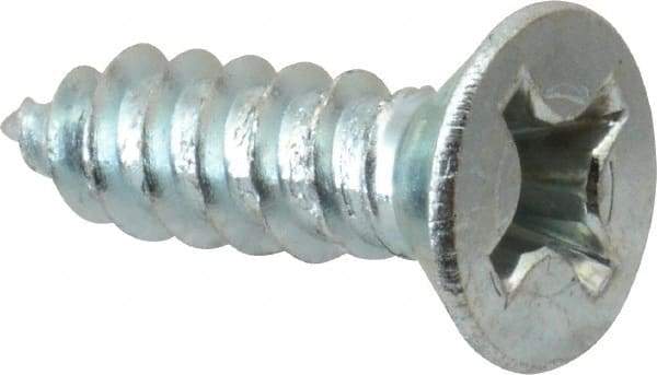 Value Collection - #12 Flat Head Phillips Sheet Metal Screw - Steel, 3/4" OAL, Grade 2 - Eagle Tool & Supply
