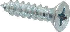 Value Collection - #12 Flat Head Phillips Sheet Metal Screw - Steel, 1" OAL, Grade 2 - Eagle Tool & Supply