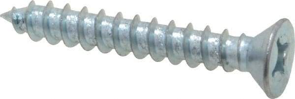 Value Collection - #12 Flat Head Phillips Sheet Metal Screw - Steel, 1-1/2" OAL, Grade 2 - Eagle Tool & Supply