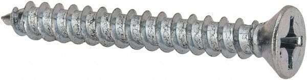 Value Collection - #12 Flat Head Phillips Sheet Metal Screw - Steel, 1-3/4" OAL, Grade 2 - Eagle Tool & Supply